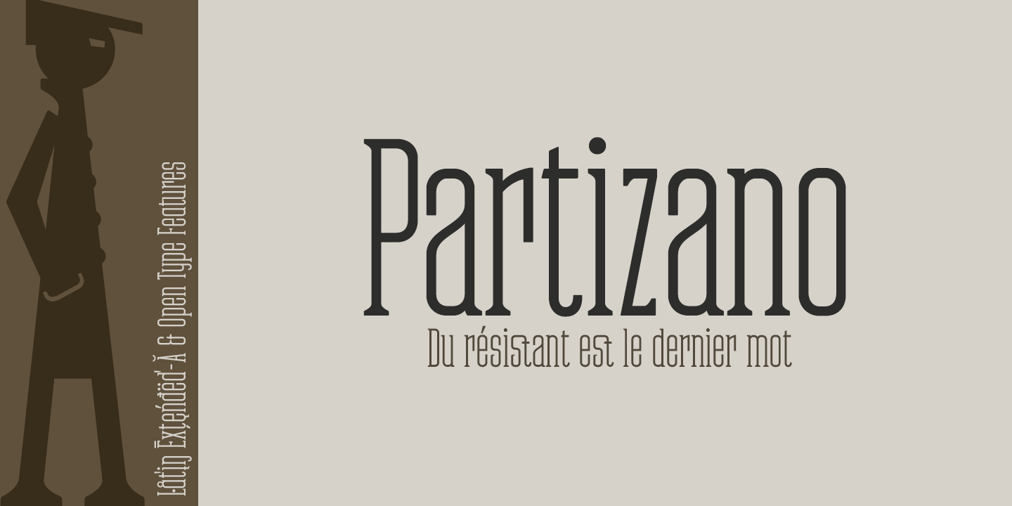 Ejemplo de fuente Partizano Serif #5